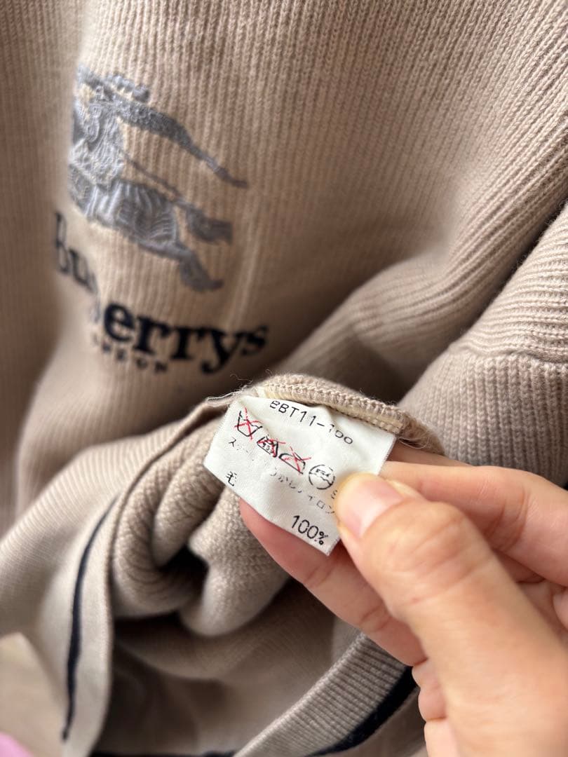 90年代 Burberry London バーバリー ニット ヴィンテージ