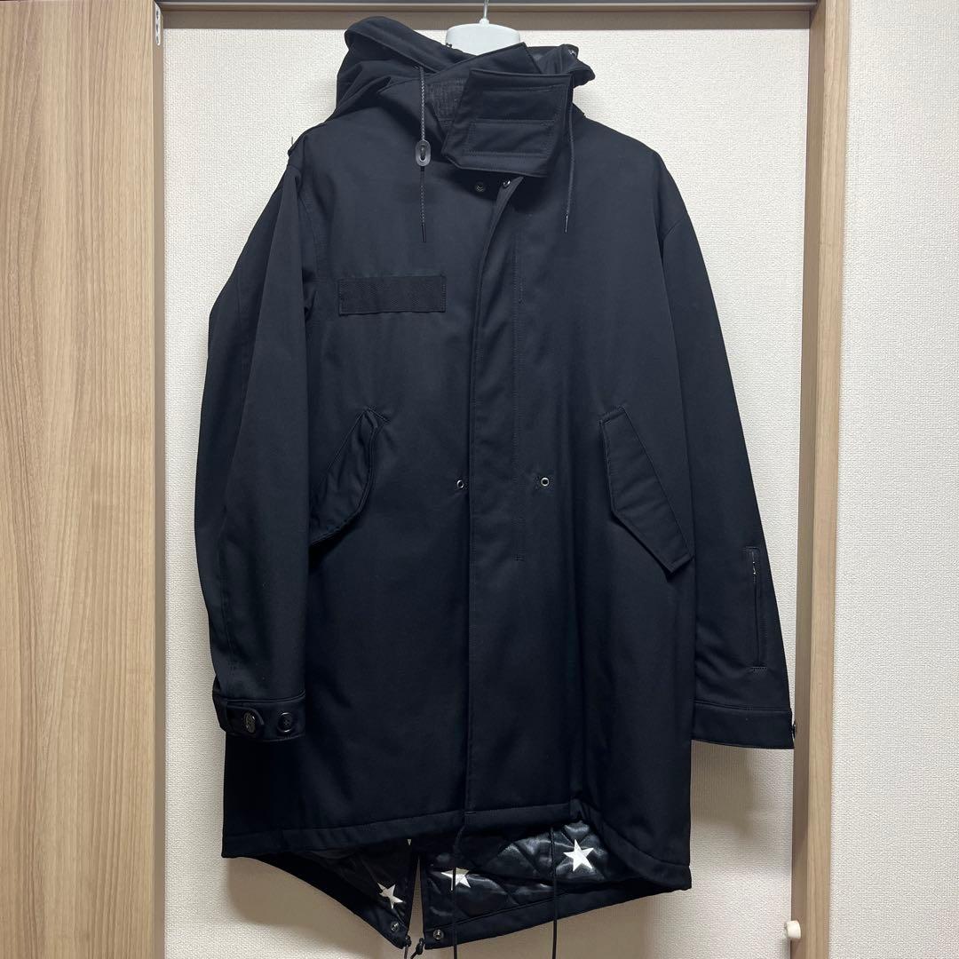 SOPHNET. 16AW 2レイヤーモッズコート 黒　サイズM