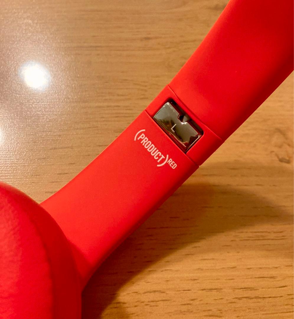 【超美品】beats solo 3ワイヤレス ヘッドホン　マットレッド