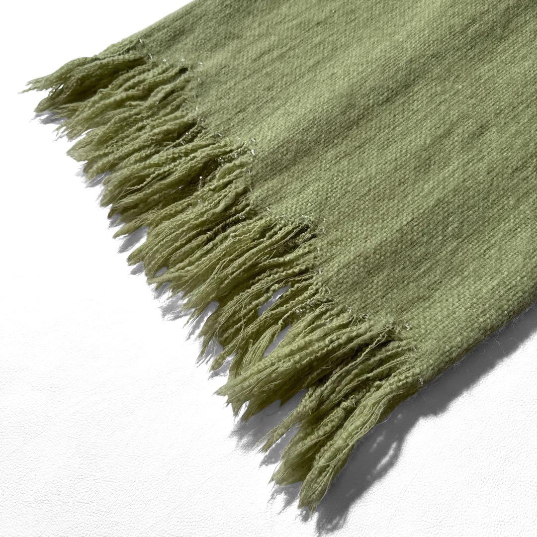 モスキーノ モヘア ドレス ワンピース グリーン ビーズ フリンジ