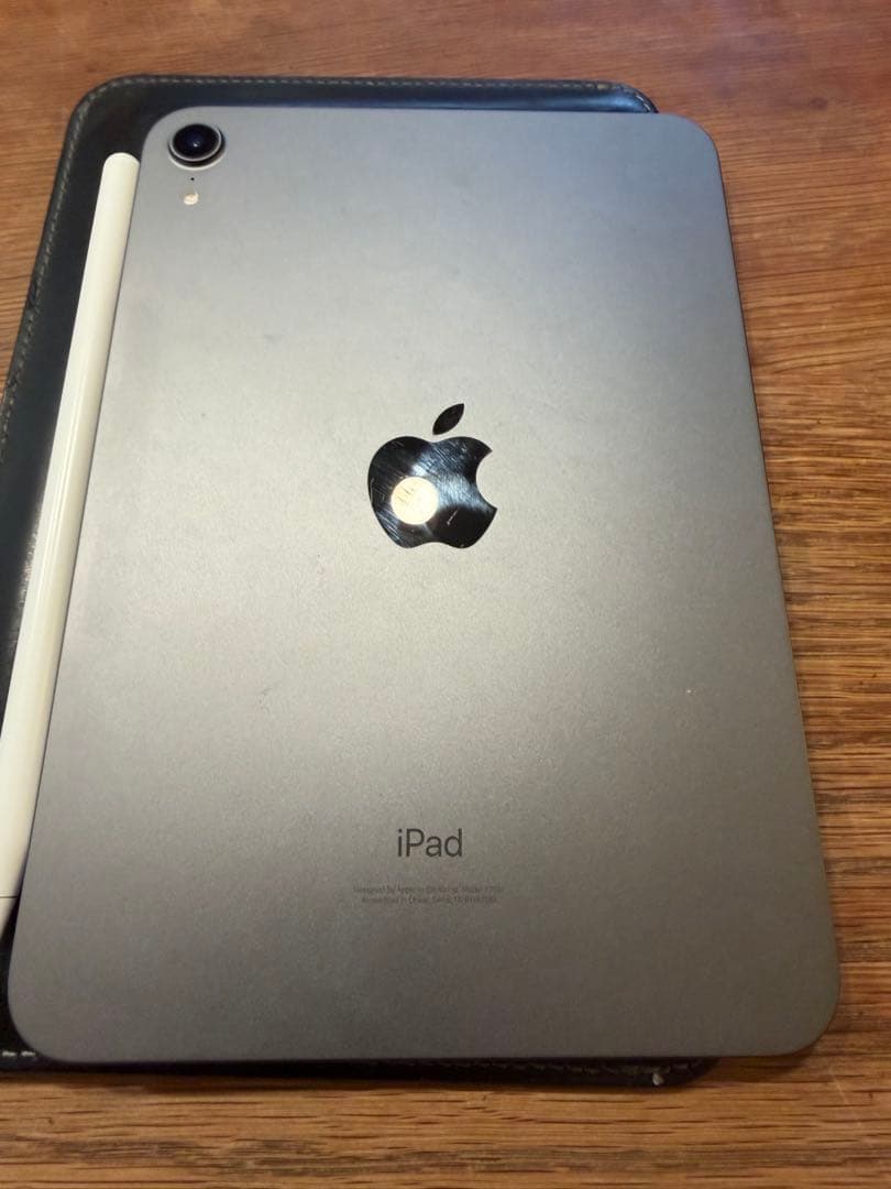 iPad ミニ6世代 Apple Pencil付き　国立商店レザーケース