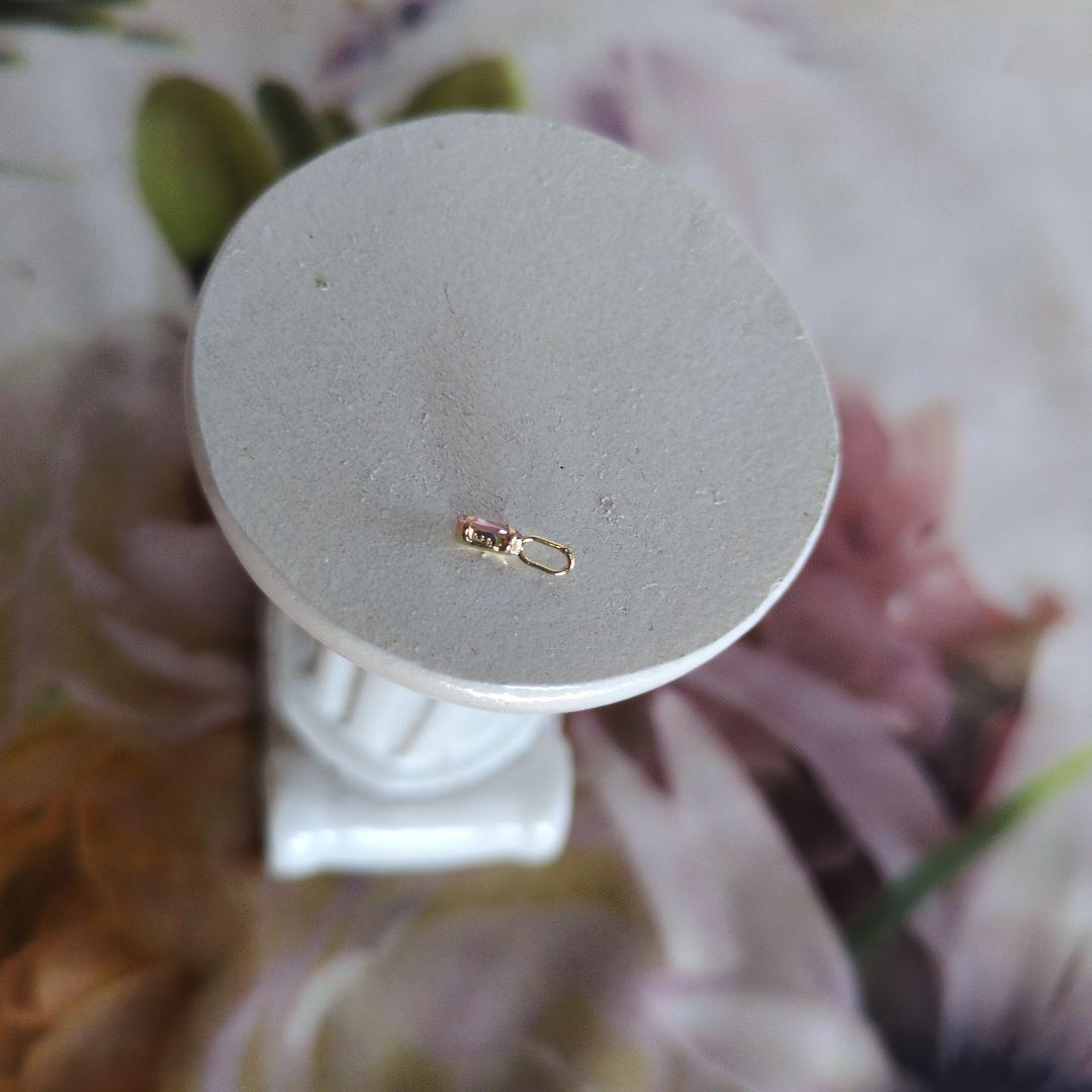 ♥新品♥K18パパラチア サファイア　ネックレストップ