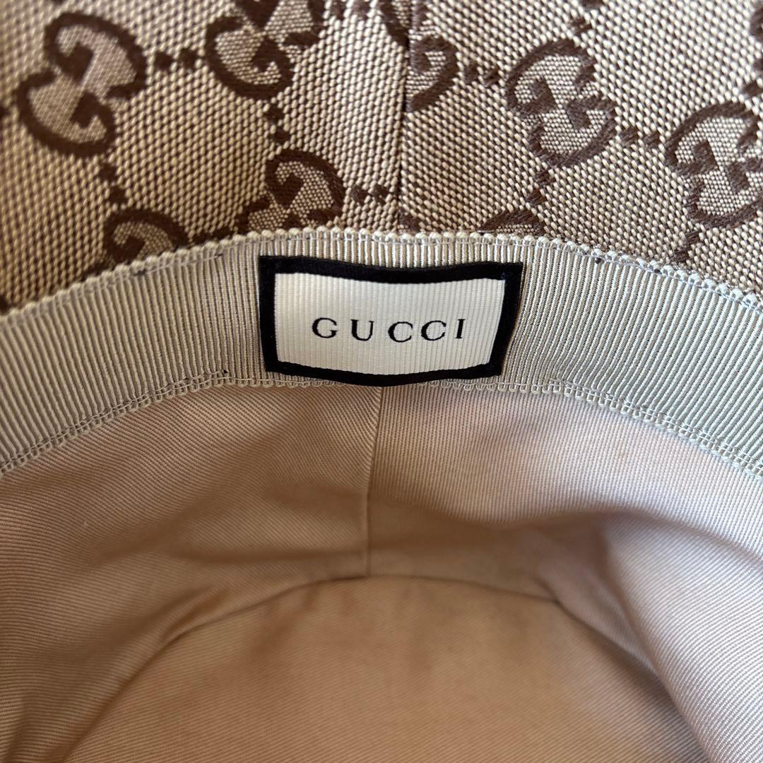 極美品　値下げ可　GUCCI GGモノグラム バケットハット