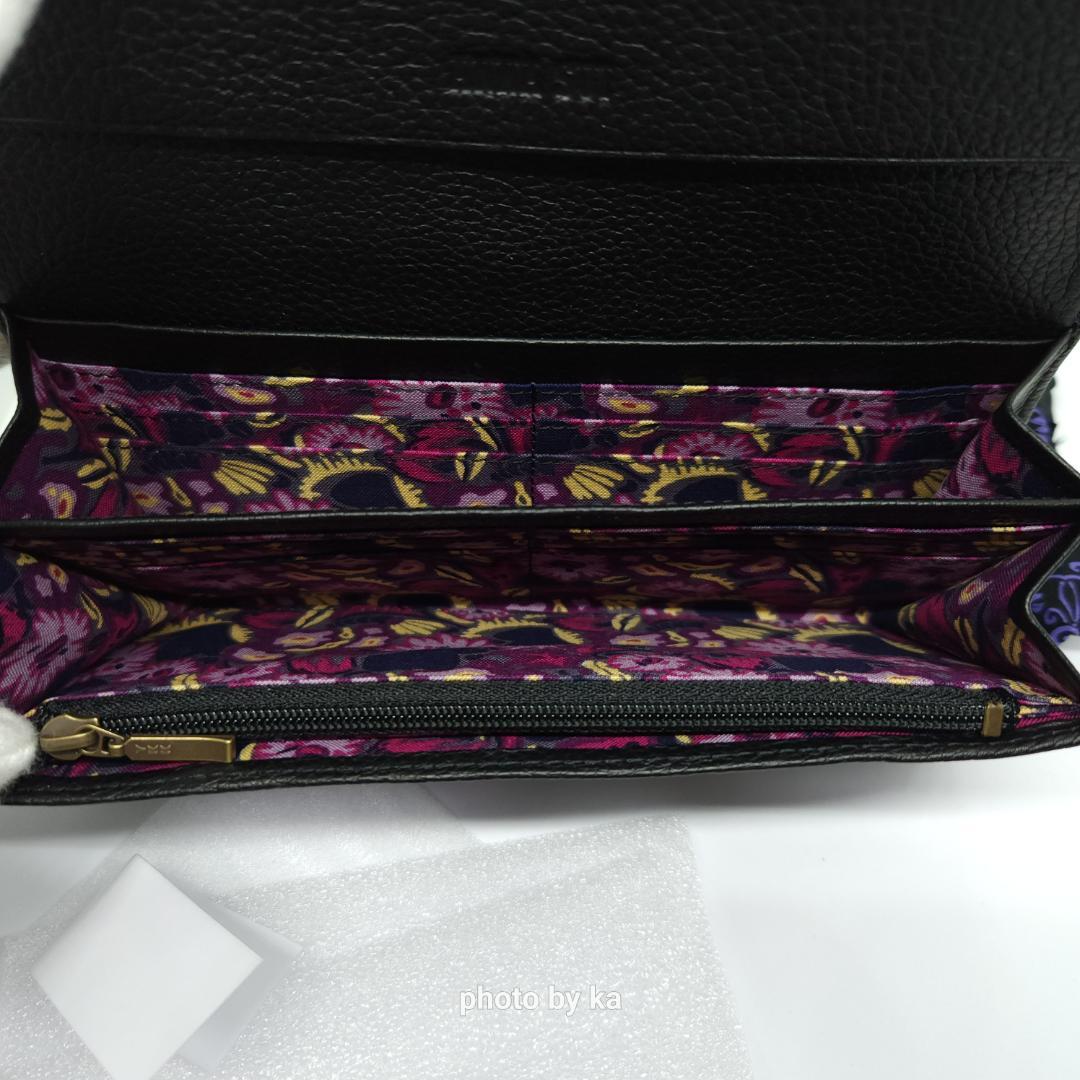 ブラック 新品 未使用 アナスイ ノヴァ ANNA SUI がま口 長財布 黒色