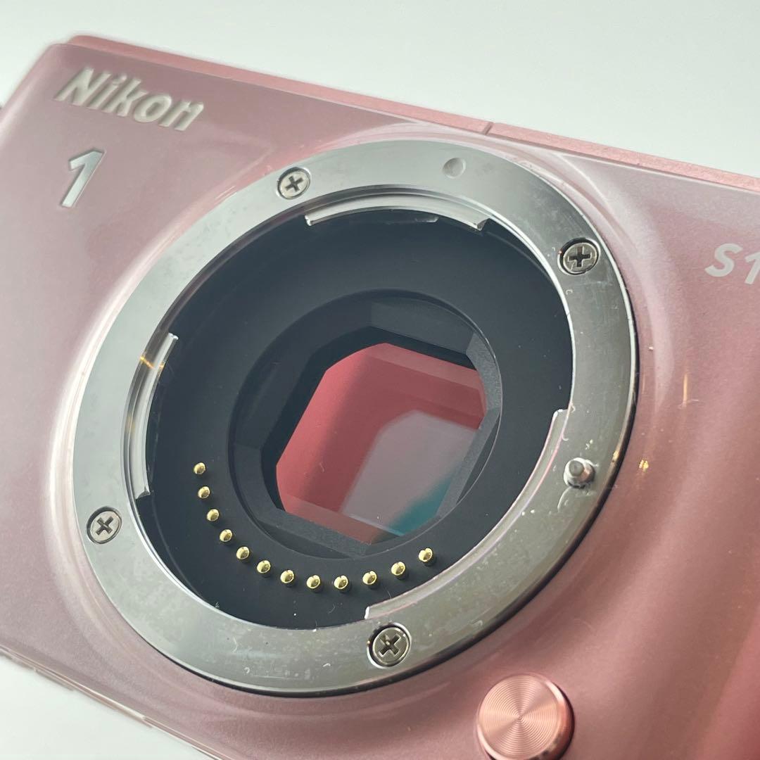 【ショット数1000・返品保証】Nikon1 S1 ピンク 標準レンズキット