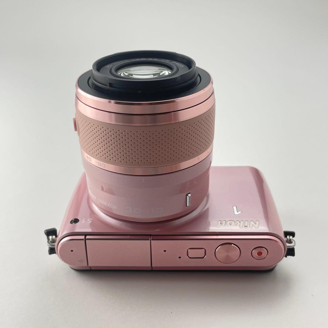 【ショット数1000・返品保証】Nikon1 S1 ピンク 標準レンズキット