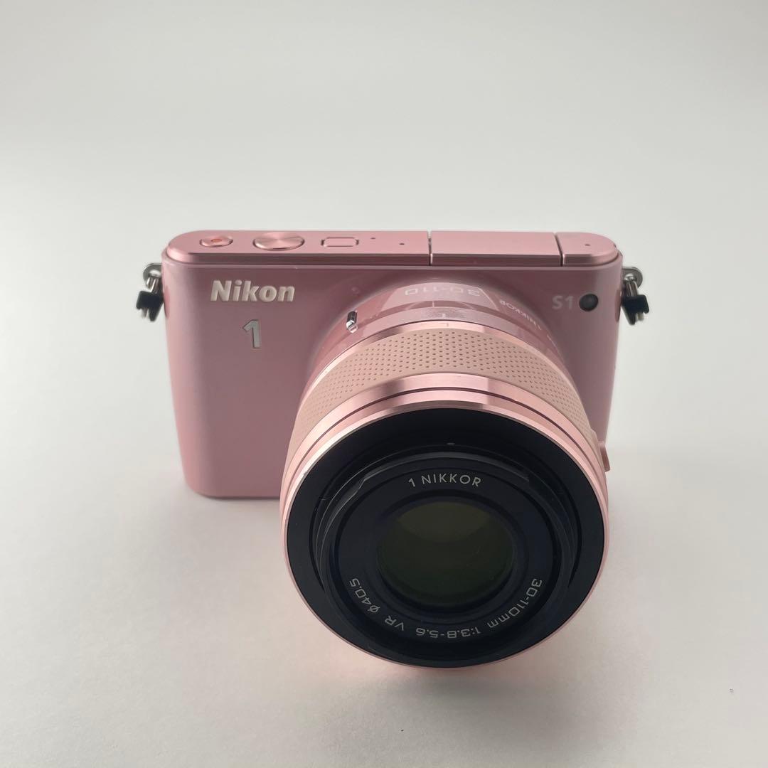 【ショット数1000・返品保証】Nikon1 S1 ピンク 標準レンズキット