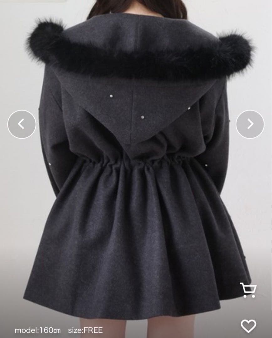 ビジュー付き女の子コートone after another NICE CLAUP