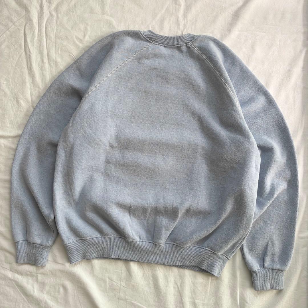 希少 大人気！ ヴィンテージ ミッキー 白足 スウェット 水色 Disney