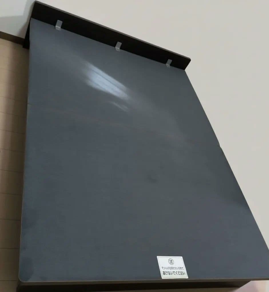 【送料込み】ニトリ跳ね上げ収納付きダブルベッド（フレームのみ） ダークブラウン