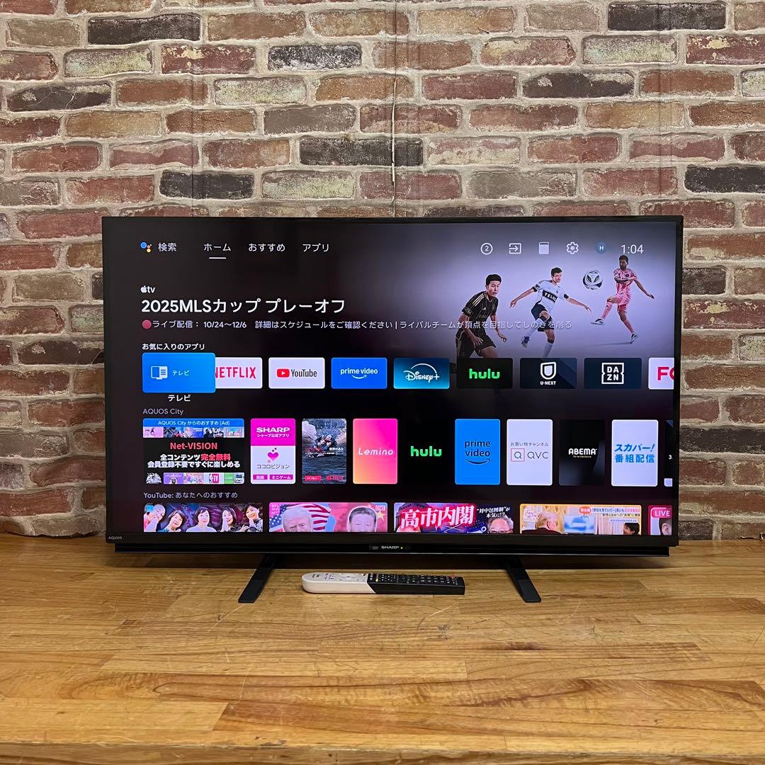 シャープ 40V型 4K 液晶テレビ Android TV 4T-C40CL1