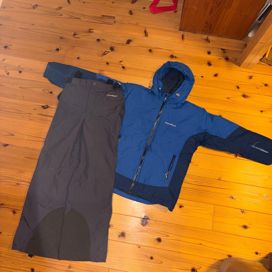 モンベル スノーウェア　上下セット　グローブ160cm