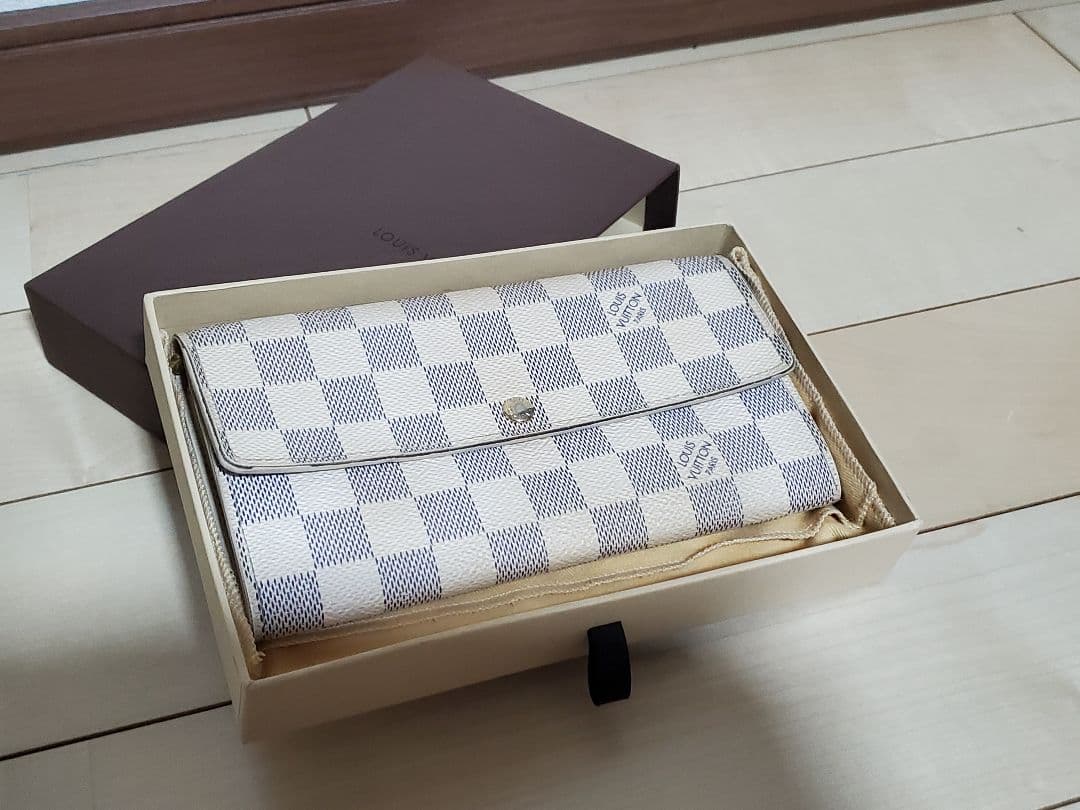 LOUIS VUITTON ダミエ・エベヌ 長財布 箱付き