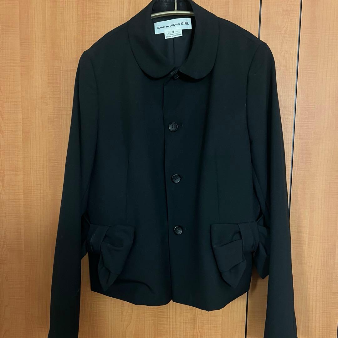 COMME des GARÇONS GIRL ブラック丸襟ジャケットS