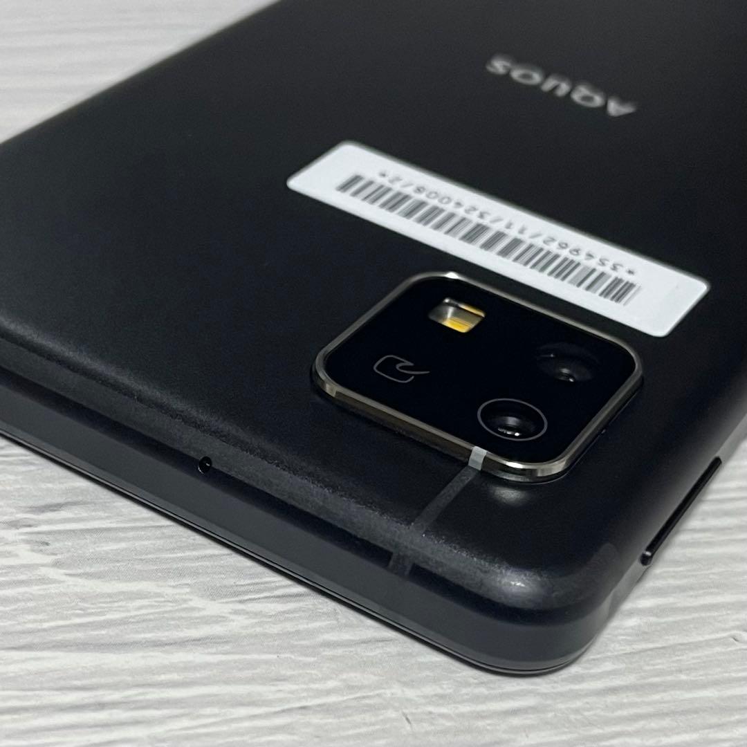 【ほぼ未使用】SHARP AQUOS sense4 basic 本体 ブラック