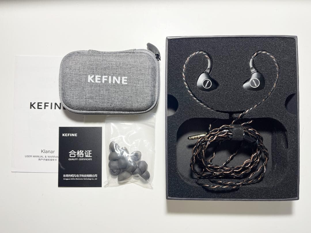KEFINE Klanar 平面磁気ドライバー リケーブル可能イヤホン