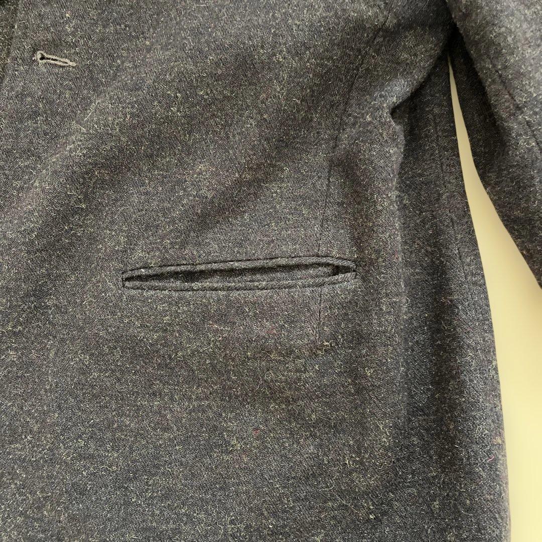 kaval ウール混紡 ノーカラージャケット