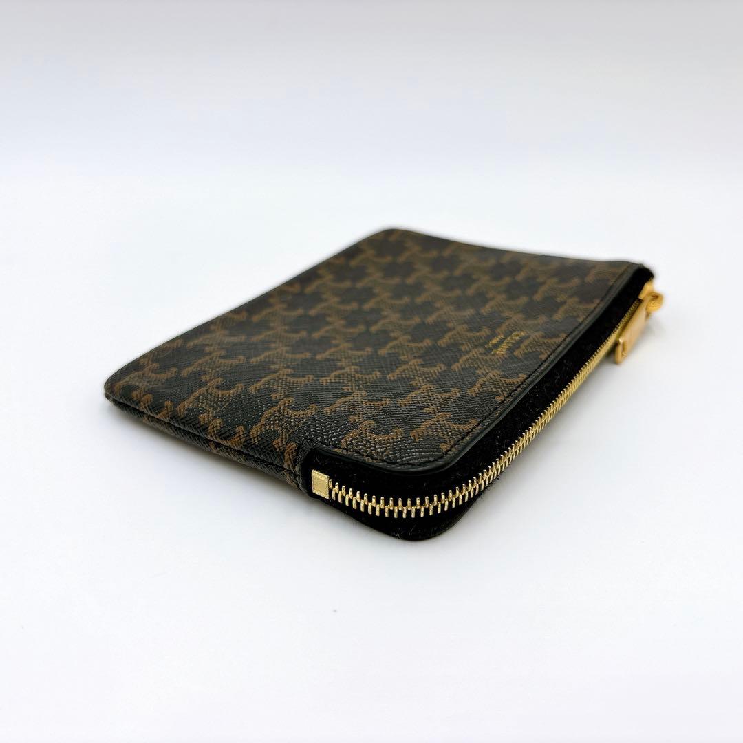 美品 ＊ CELINE セリーヌ トリオンフ ケース キーケース ブラウン