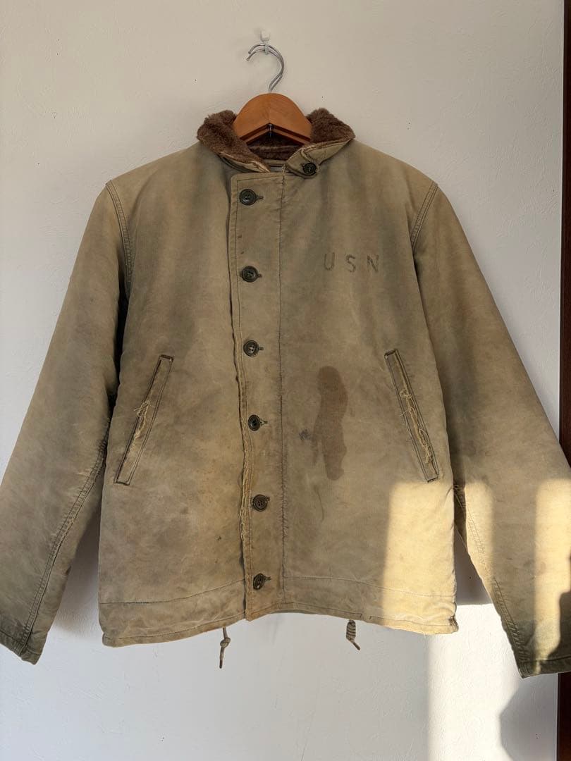 【今週限り】 40s 50s usnavy N1 デッキジャケット size40