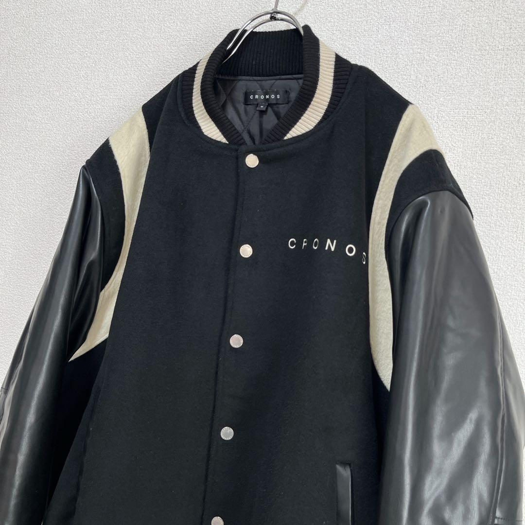 【美品】オンライン即完売 CRONOS スタジアム ジャケット ブラック M