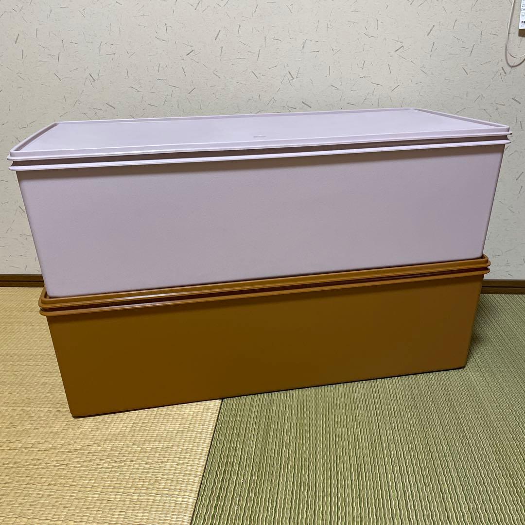 タッパーウェア　ロングスーパーケース深型　2個