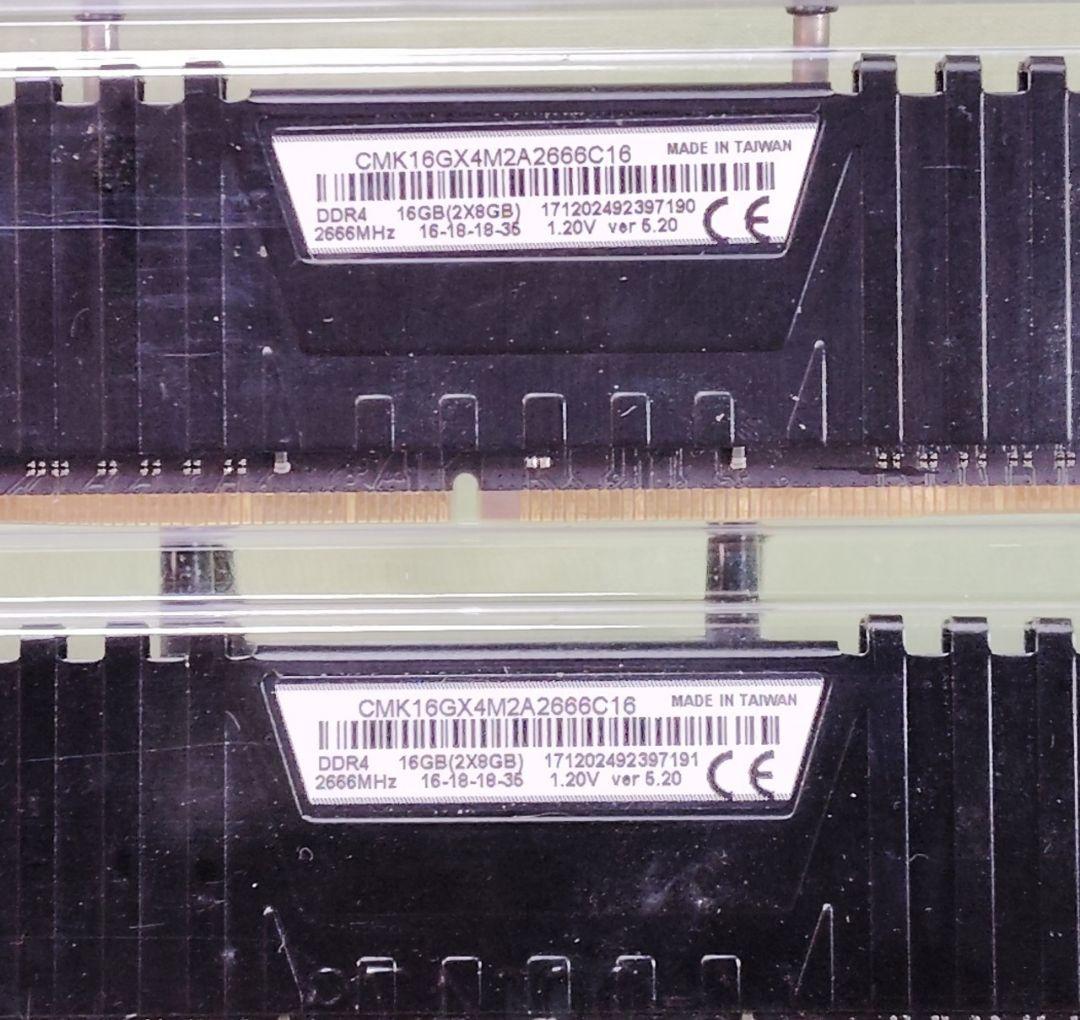 Corsair DDR4 16GBキット 8GB×2枚セット デスクトップメモリ