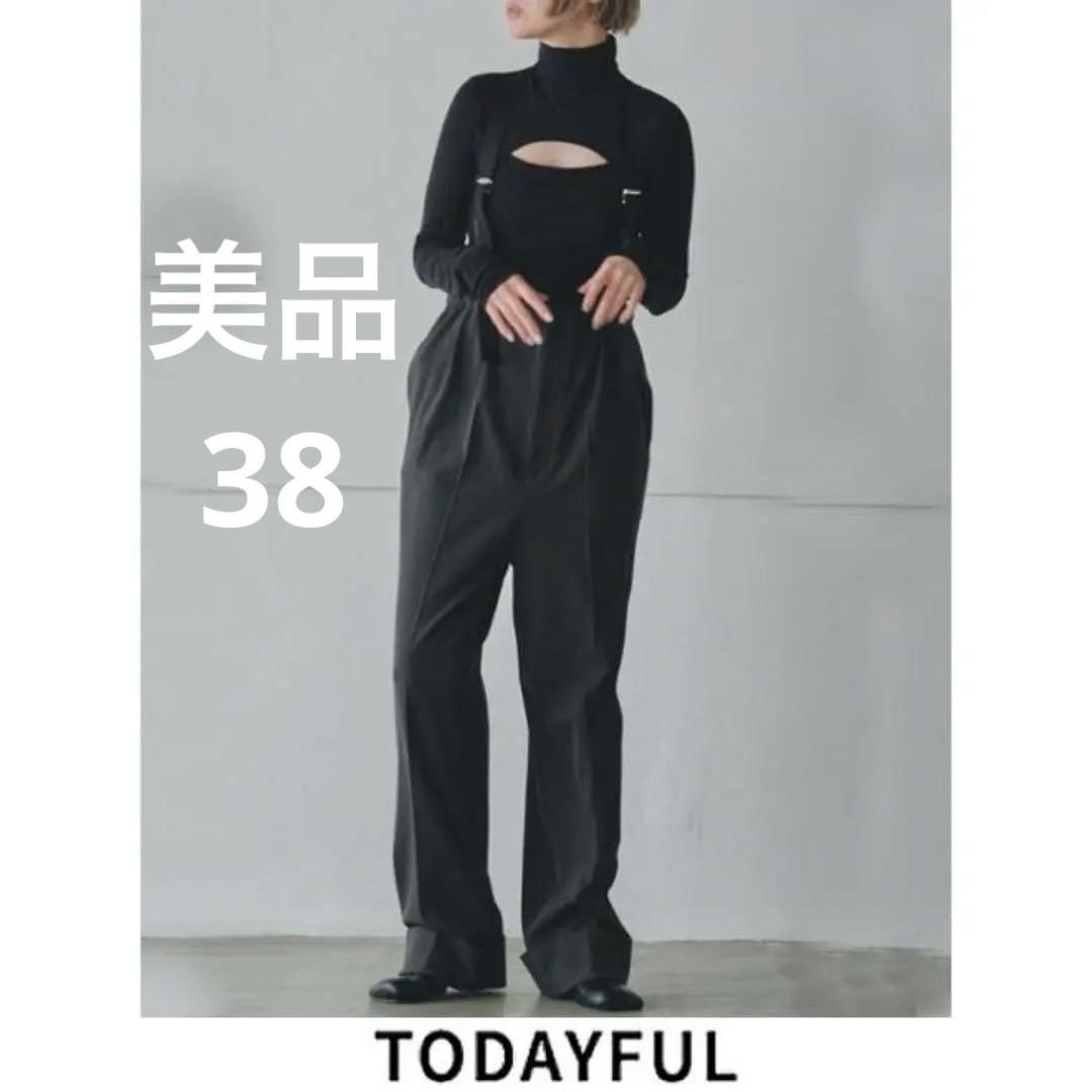 TODAYFUL トゥデイフル★サスペンダーハイウエストパンツ 38