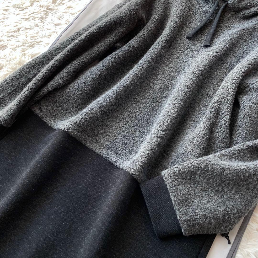 新品同様‼️ Leilian WHITE LABELフード付き ふんわりワンピース