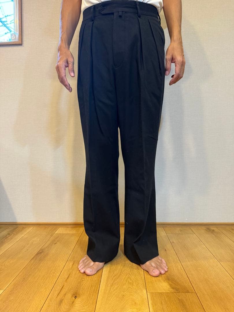 NEAT フレアツータックスラックス ブラック