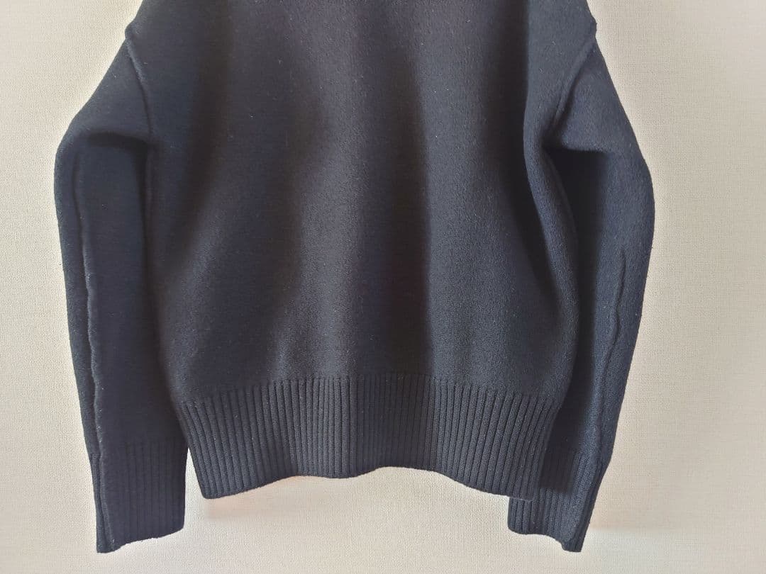 ami PARIS アミパリス メンズ レディース ニット ハート ロゴ　黒