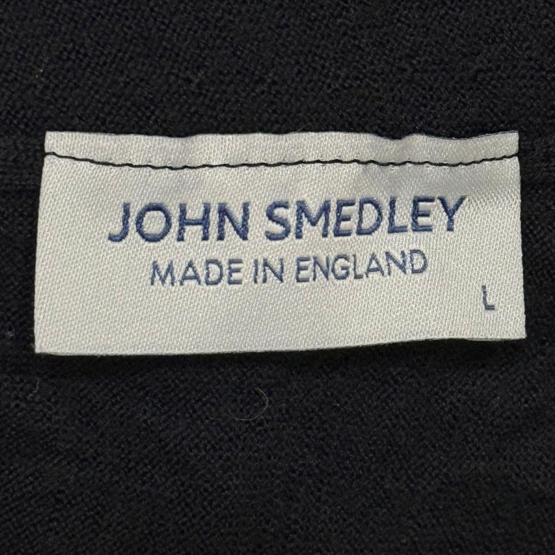 JOHN SMEDLEY モックネックニット ブラック 英国製
