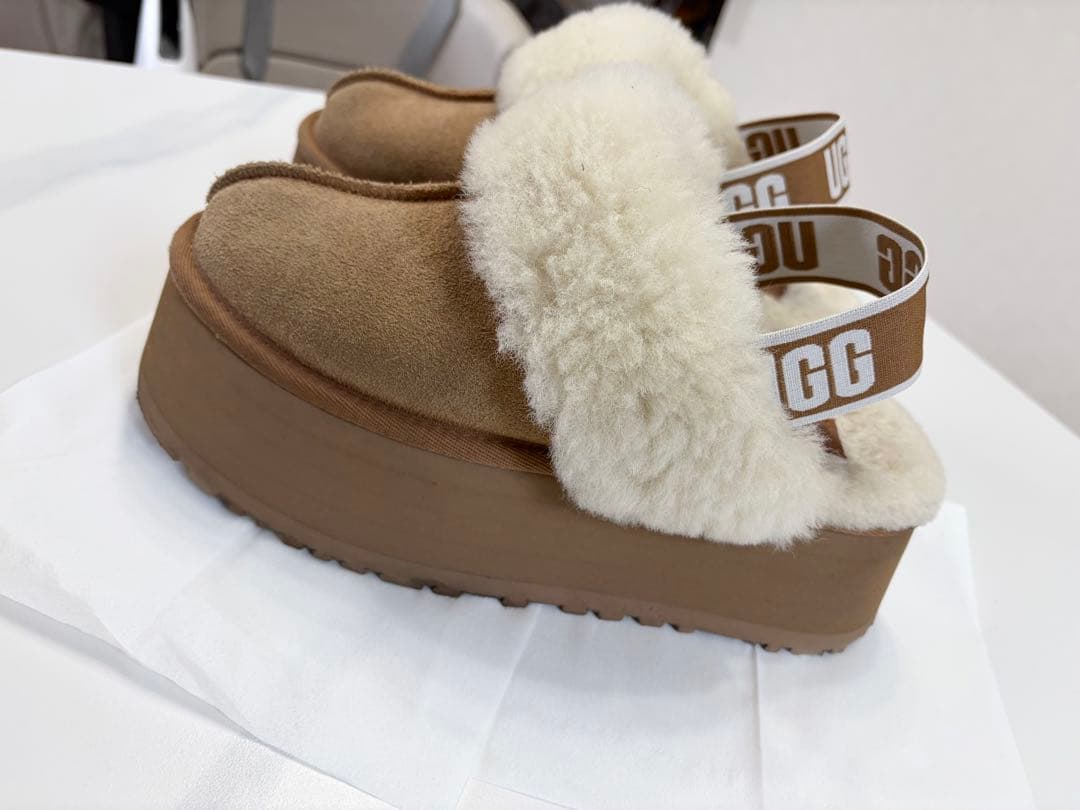 UGG ファンケット ムートンブーツ ブラウン