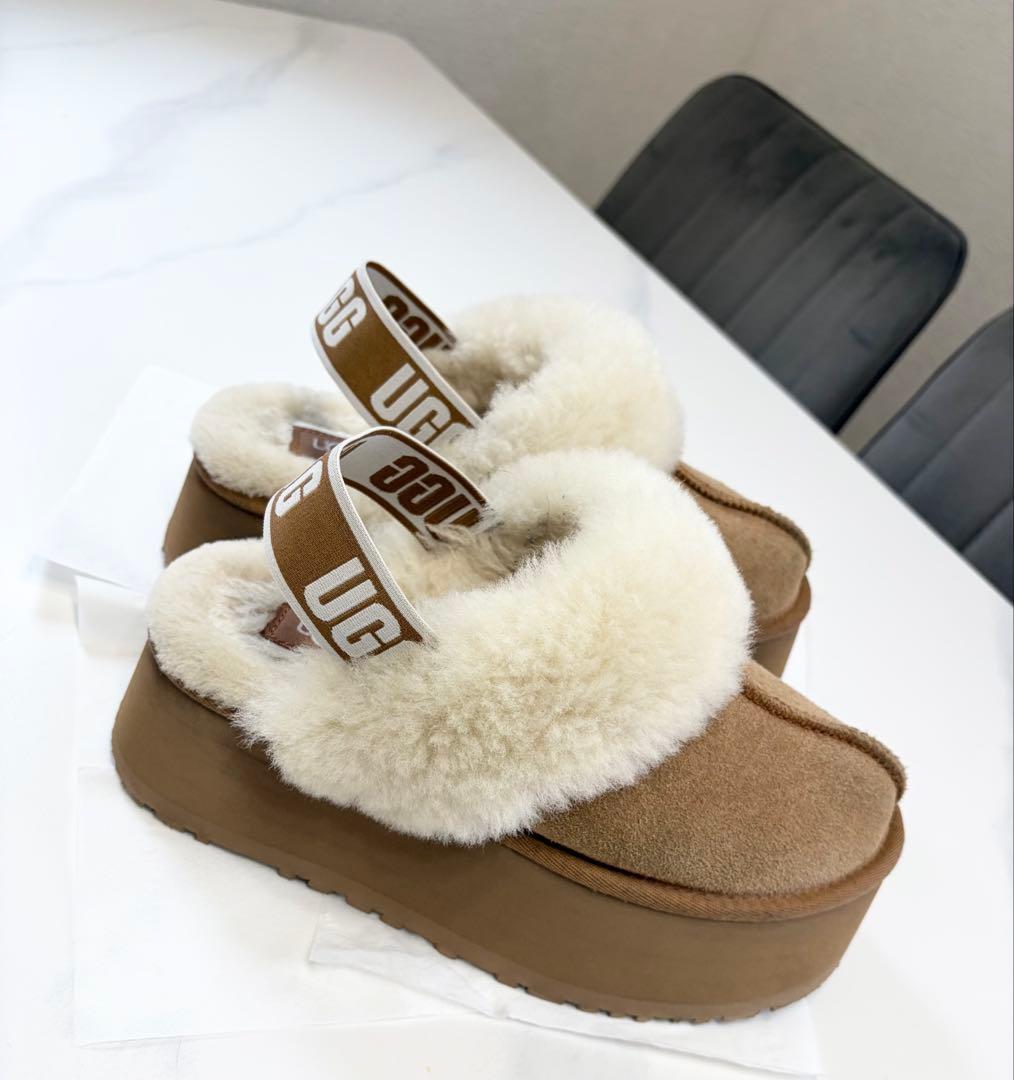 UGG ファンケット ムートンブーツ ブラウン