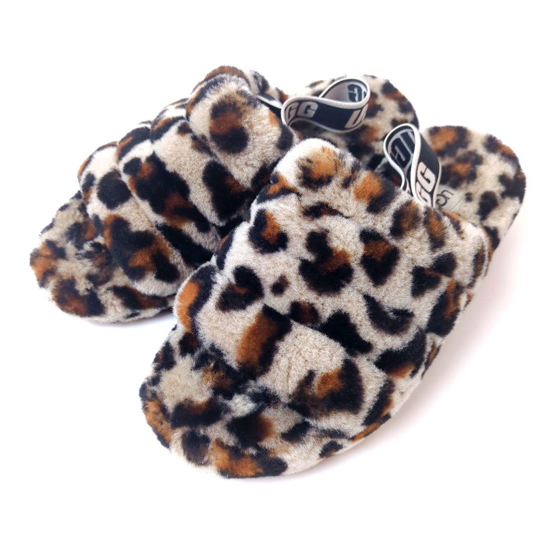 UGG FLUFF YEAH SLIDE　24cm 　レオパード　　24cm