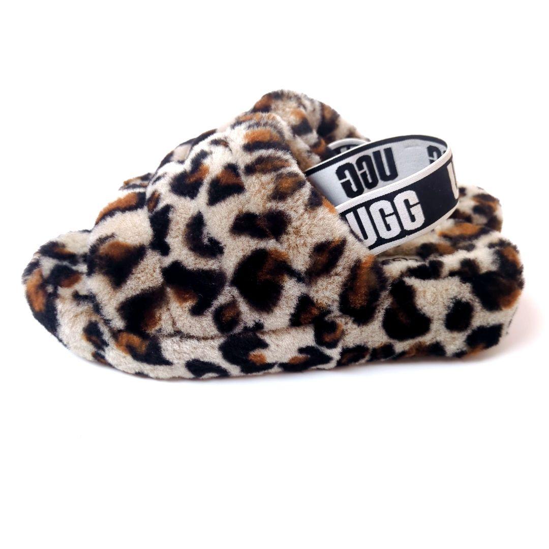 UGG FLUFF YEAH SLIDE　24cm 　レオパード　　24cm