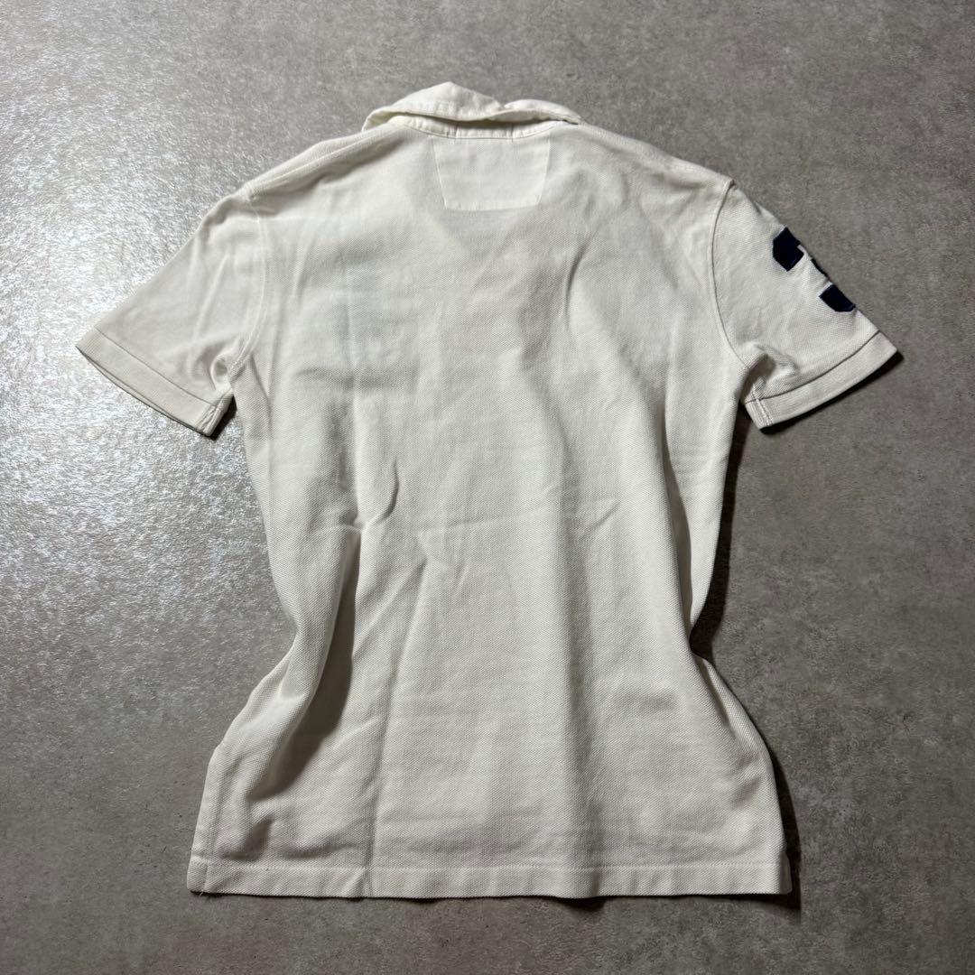 00s ラルフローレン ビッグポニー ポロシャツ y2k ホワイト白 平成ギャル