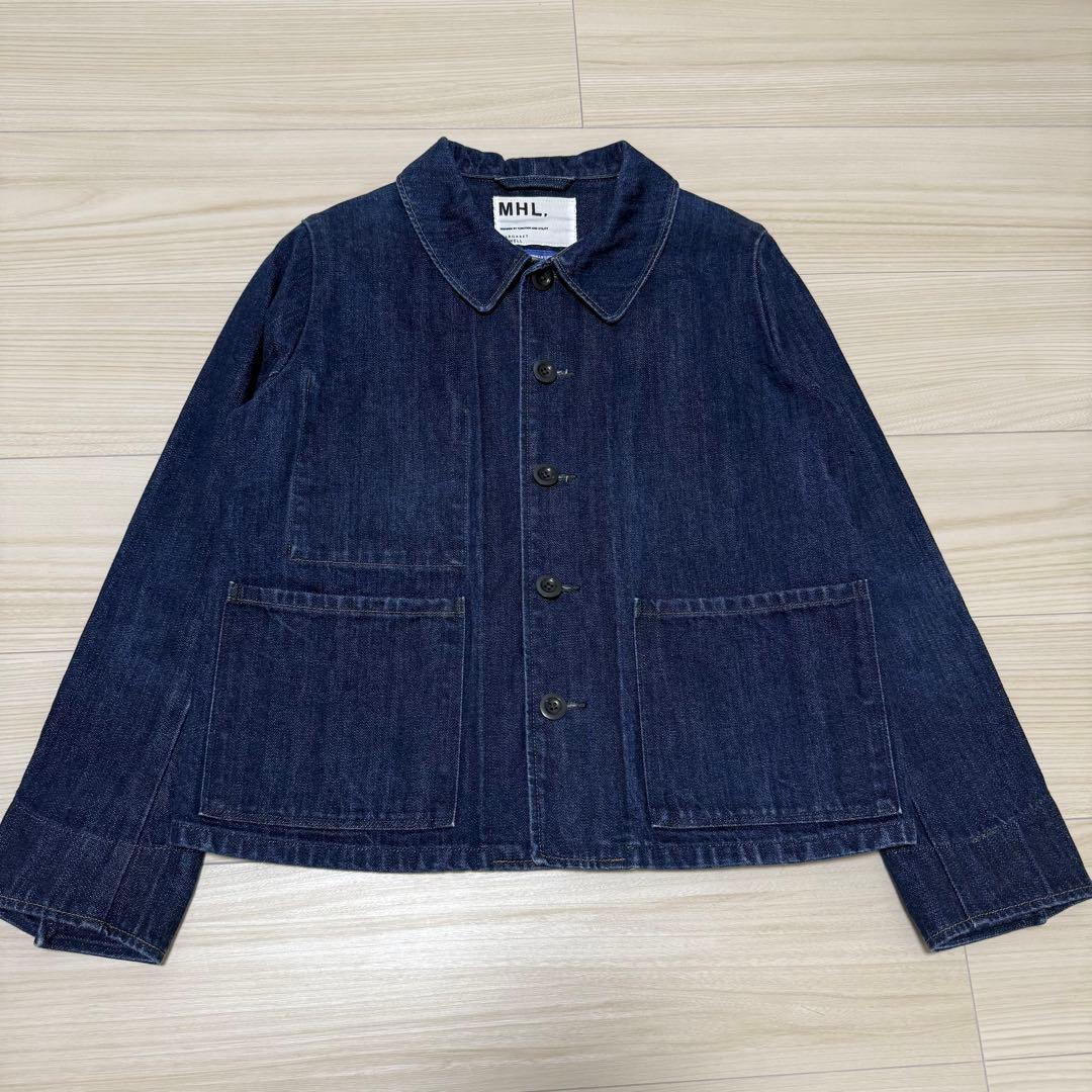 【美品✨】MHL CANTON OVERALLS デニムジャケット カバーオール