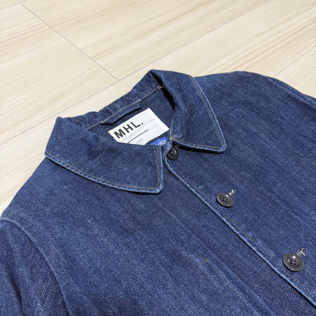 【美品✨】MHL CANTON OVERALLS デニムジャケット カバーオール
