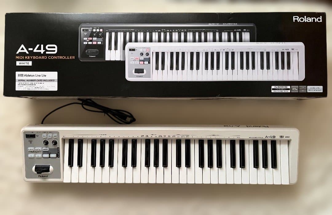 Roland A-49 MIDIキーボードコントローラー ホワイト