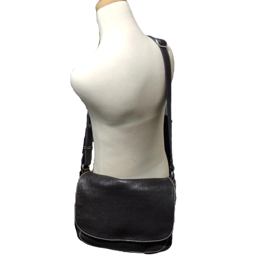 土屋鞄 ショルダー メッセンジャー バッグ トーンオイルヌメ 斜め掛け レザー