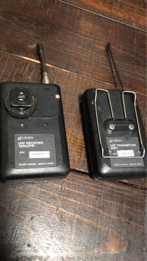 AZDEN ワイヤレスマイク　105LT ENG