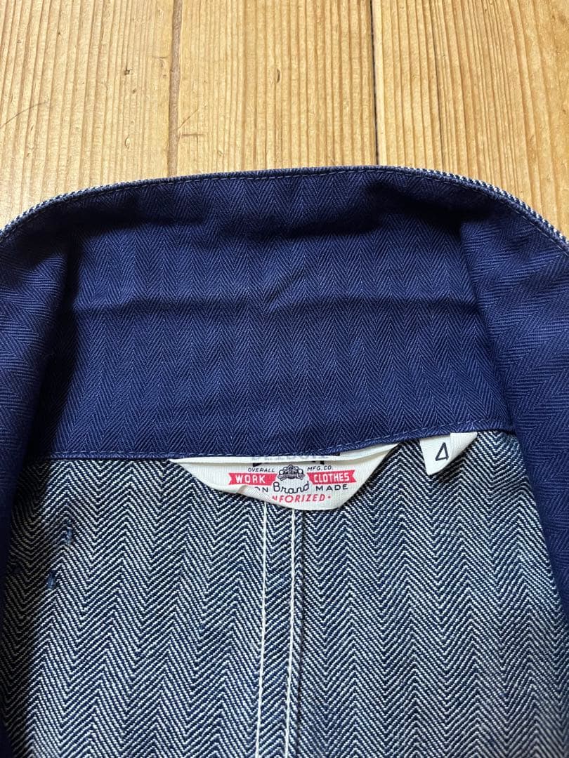 ビンテージ　ショップコート　ヴィンテージ ユニオンメイド　古着　デトロイト