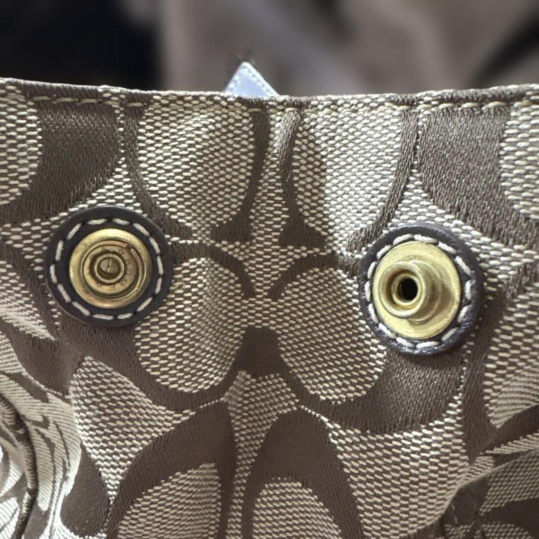 COACH コーチ レディース ハンドバッグ シグネチャー柄 シルクスカーフ付き