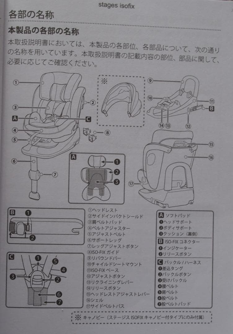ベース付き JOIE チャイルドシート Stages ISOFIX ジョイー