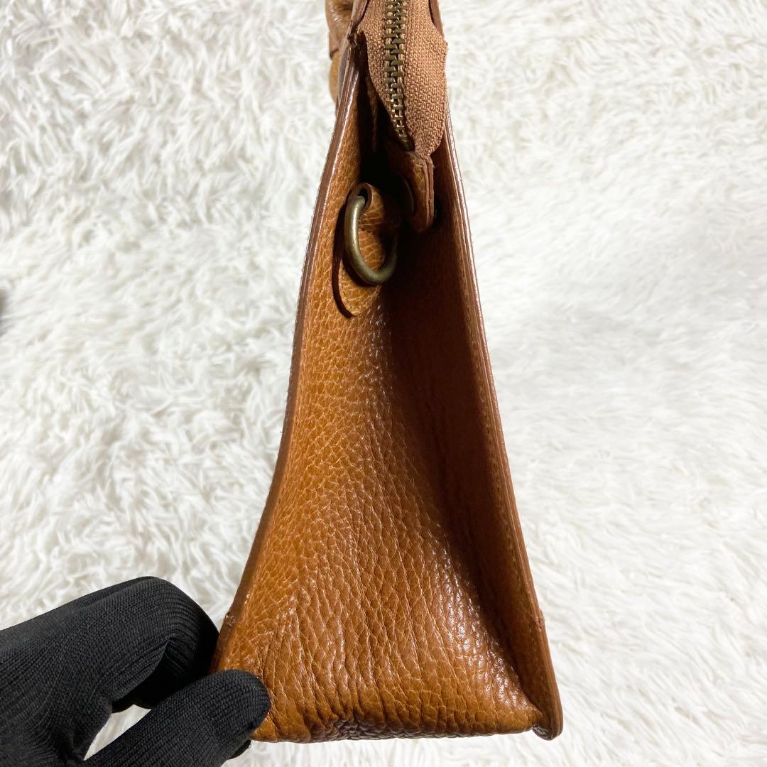 極美品 ポロラルフローレン オールレザー ビジネスバッグ 2way ブラウン