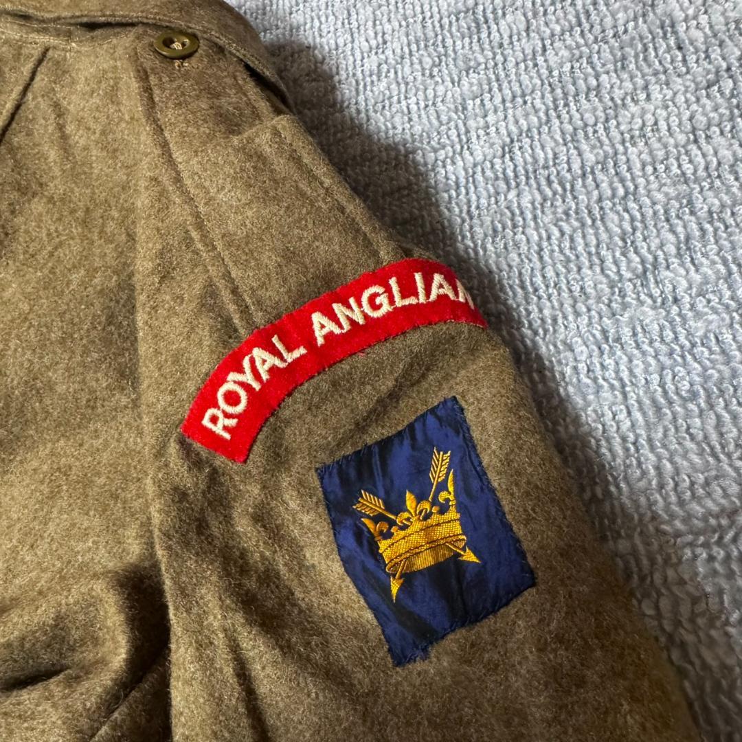 50s イギリス軍 バトルドレスジャケット  ANGLIAN 短丈