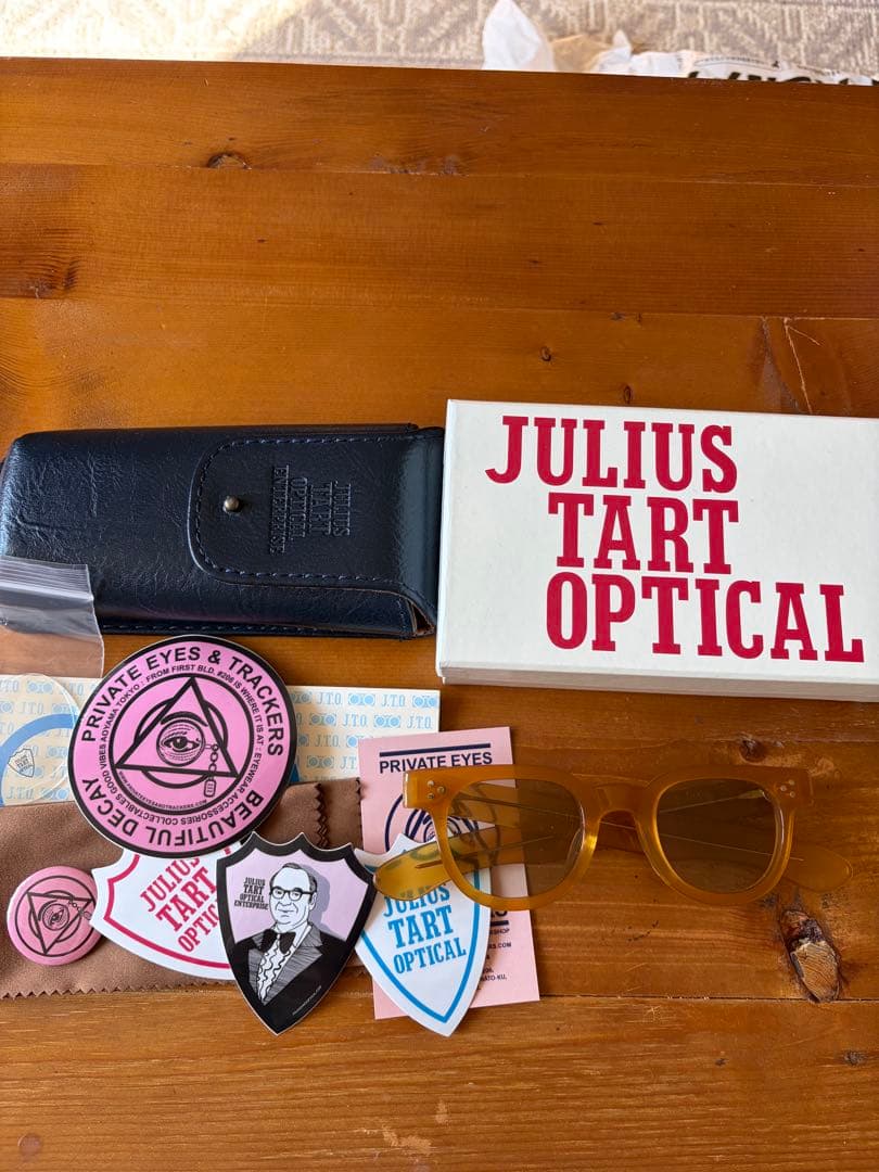 小物 JULIUS TART OPTICAL FDR vintage yellow