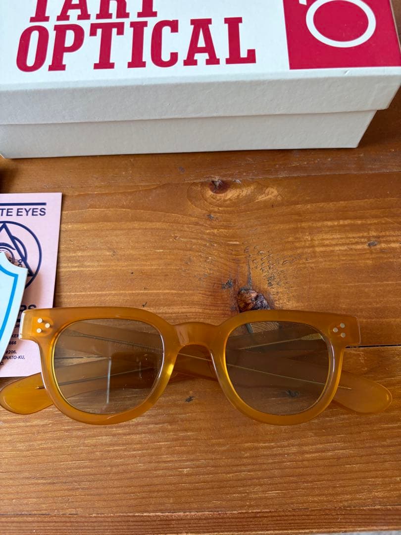 小物 JULIUS TART OPTICAL FDR vintage yellow