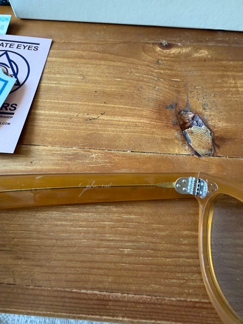 小物 JULIUS TART OPTICAL FDR vintage yellow