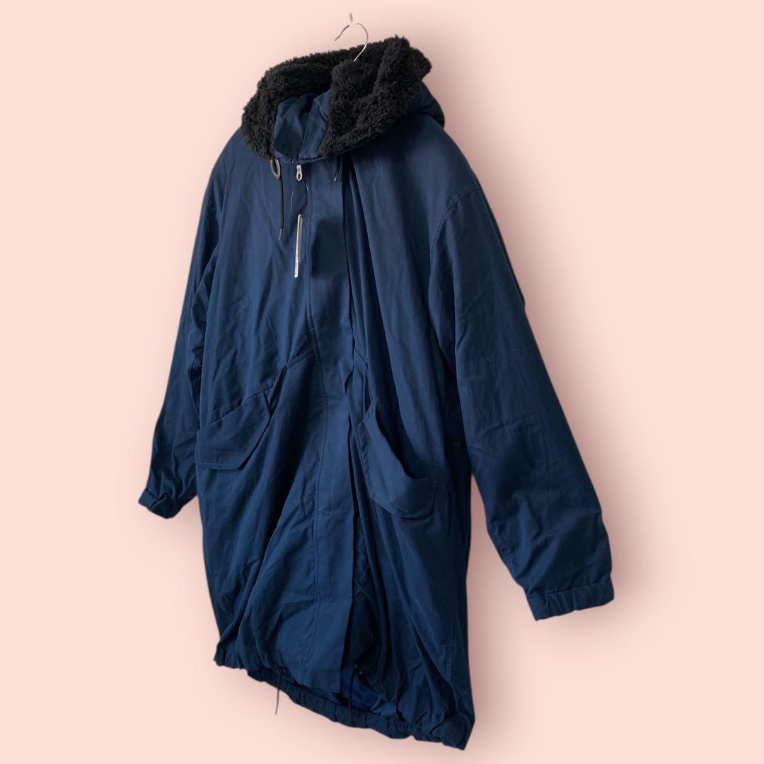 ナノユニバース　新品未使用　ライナー脱着　モッズコート　ネイビー　サイズ38